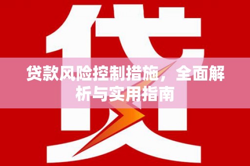 得荣贷款风险控制措施，全面解析与实用指南