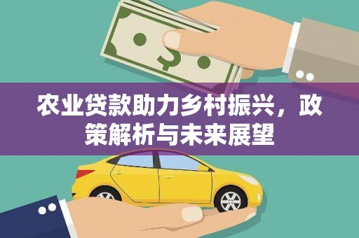 七美农业贷款助力乡村振兴，政策解析与未来展望