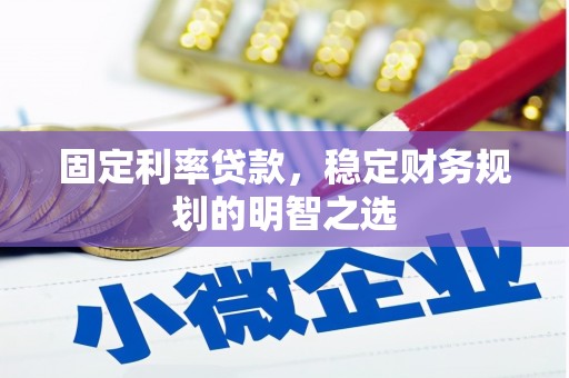 桃江固定利率贷款，稳定财务规划的明智之选