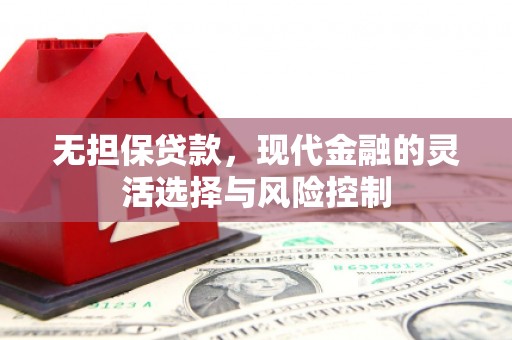 太平无担保贷款，现代金融的灵活选择与风险控制