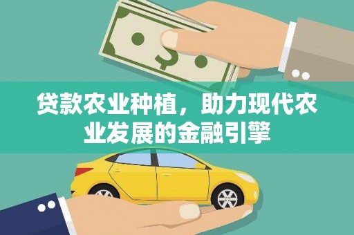 正宁贷款农业种植，助力现代农业发展的金融引擎