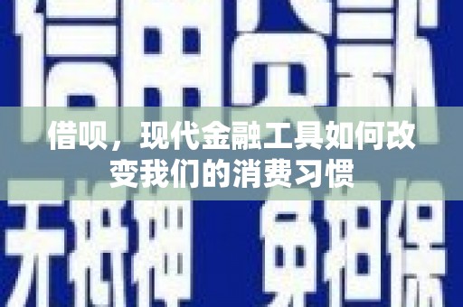 大内借呗，现代金融工具如何改变我们的消费习惯