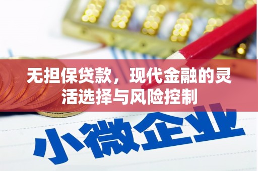 柳南无担保贷款，现代金融的灵活选择与风险控制