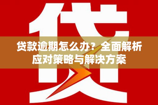 鲅鱼圈贷款逾期怎么办？全面解析应对策略与解决方案