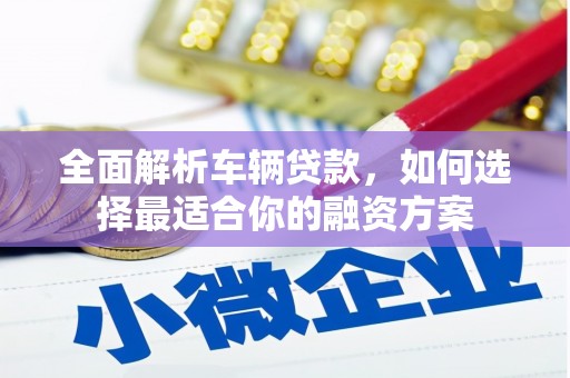 衢山全面解析车辆贷款，如何选择最适合你的融资方案